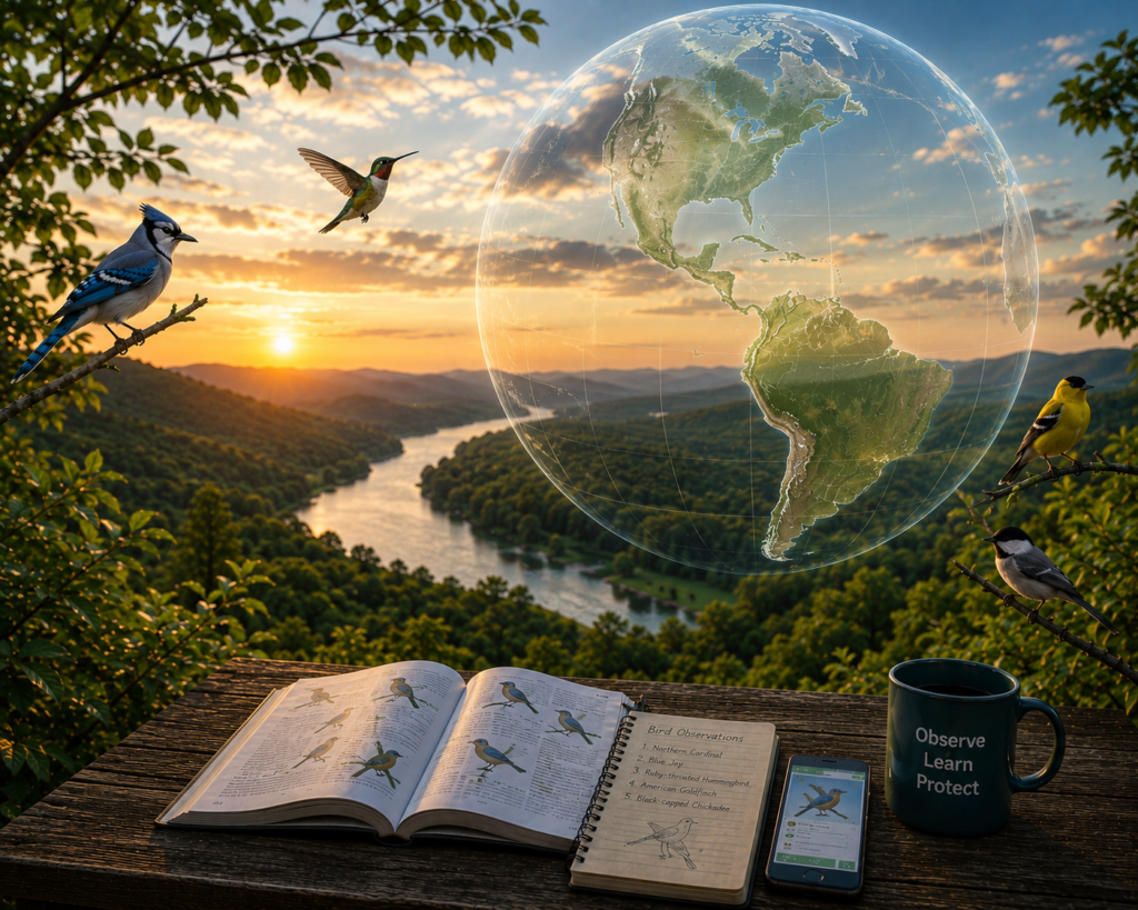 Global bird observations that connect people to conservation and protecting birds worldwide through different citizen science activities